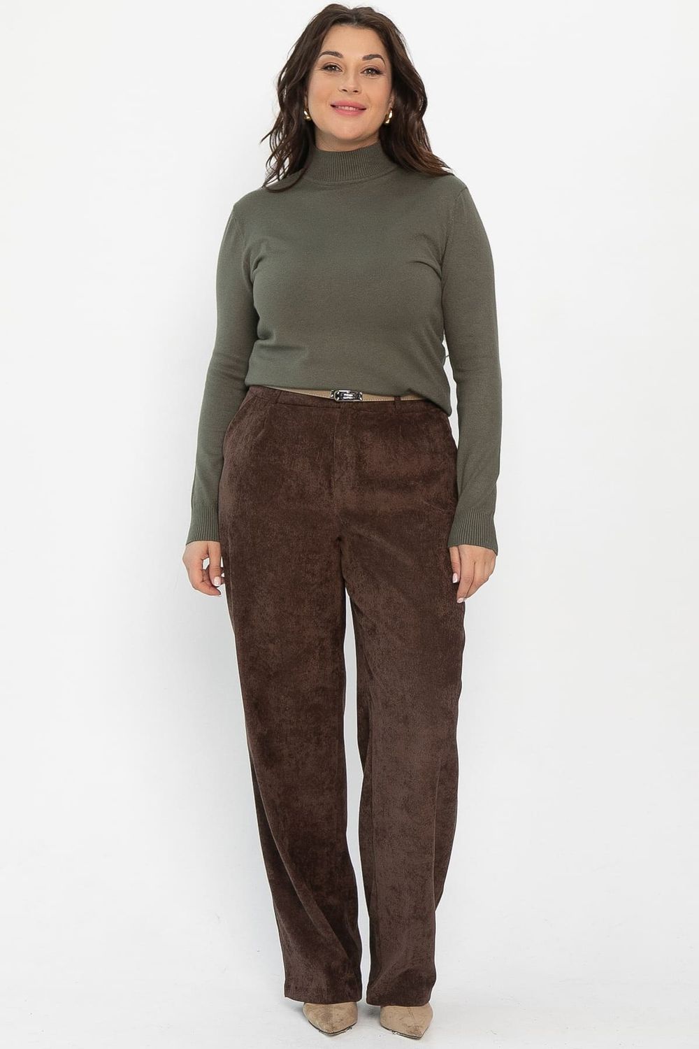 Брюки вельветовые Брауни (коричневые) Б14442-25М LT Collection