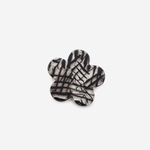 Подвеска "Цветок", 29мм, черный акрил