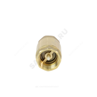 Клапан обратный латунь осевой 3001 Ду 50 Ру10 Тмакс=100 оС ВР 2" диск нейлон шток пластик Aquasfera 3001-06