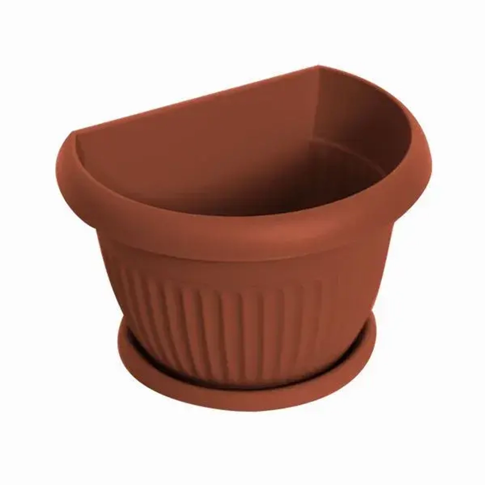 Кашпо настенное ЛИВИЯ D180мм Терракотовый 0,126,138х0,18м (комплект 28 шт)