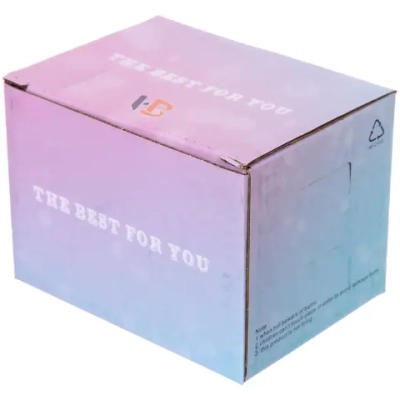 Кружка стеклянная 280мл «Новогодние чудеса» на бамбуковой подставке, прозрачная