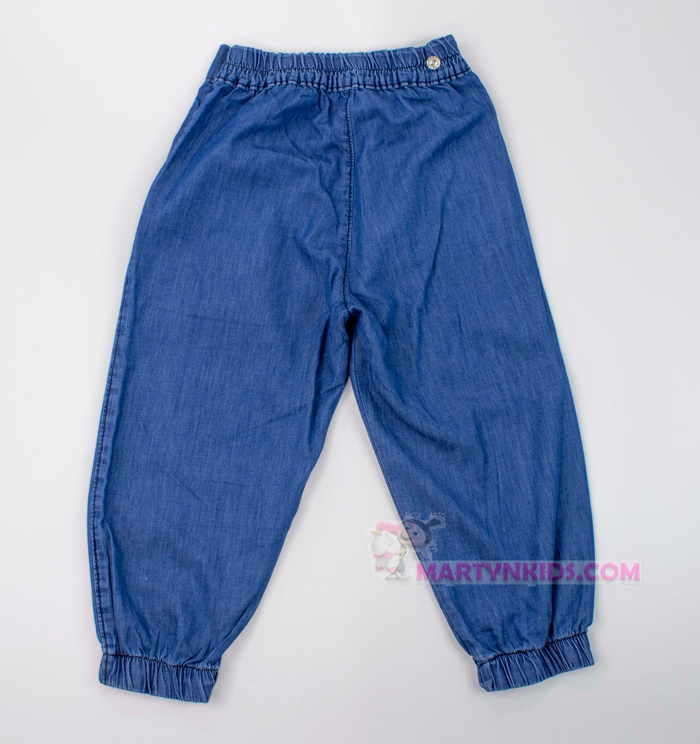 джинсы -султанки с запахом  3612