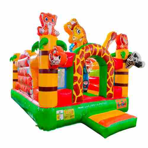 Коммерческий надувной батут «Сафари-экскурсия 3»,  4x3.5x2,5 м