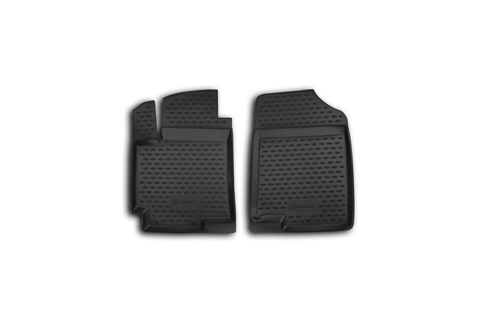Коврики Standard, в салон для HYUNDAI Solaris (I, Iр), 2010-2017, 2 шт. (полиуретан, чёрные) Element.NLC.20.39.210