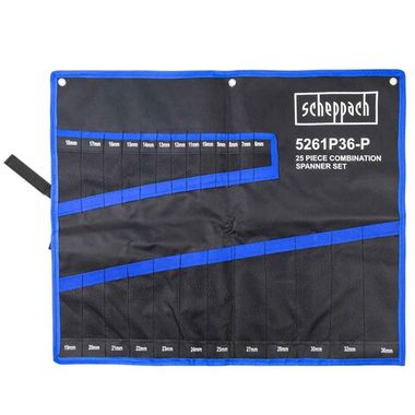 Органайзер тканевый для набора ключей 25пр. Scheppach Sch-5261P36-P