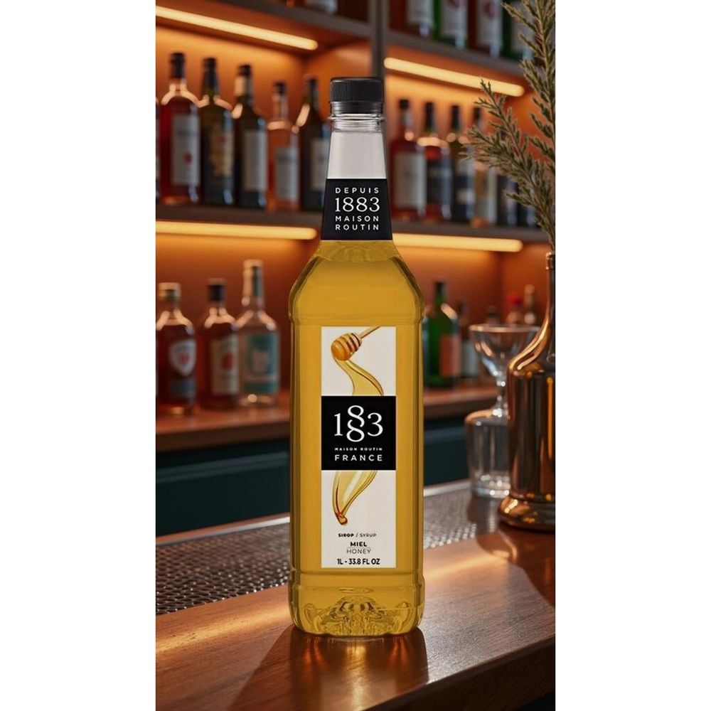 Сироп Мёд 1л бутылка прозрачный пластик 1883 Maison Routin