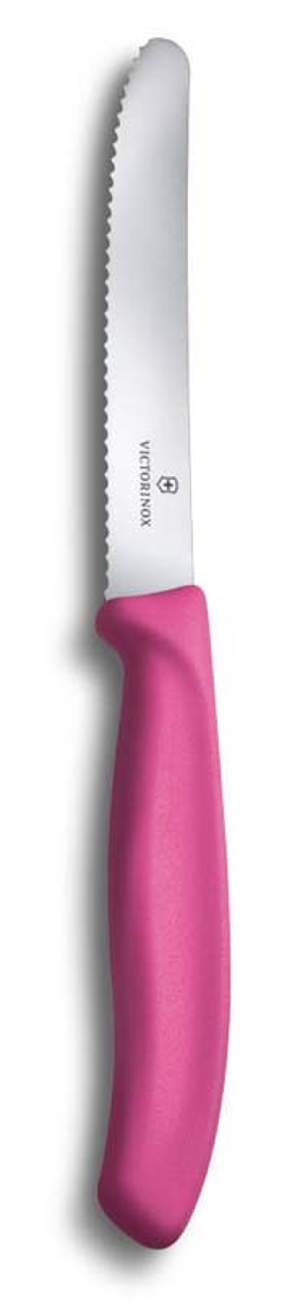 Нож столовый SwissClassic 11 см розовый с серейторной заточкой VICTORINOX 6.7836.L115