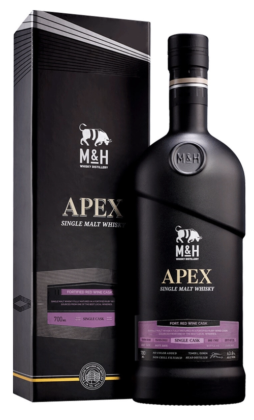 Виски M&H Apex Fort Red Wine Cask, 0.7 л.