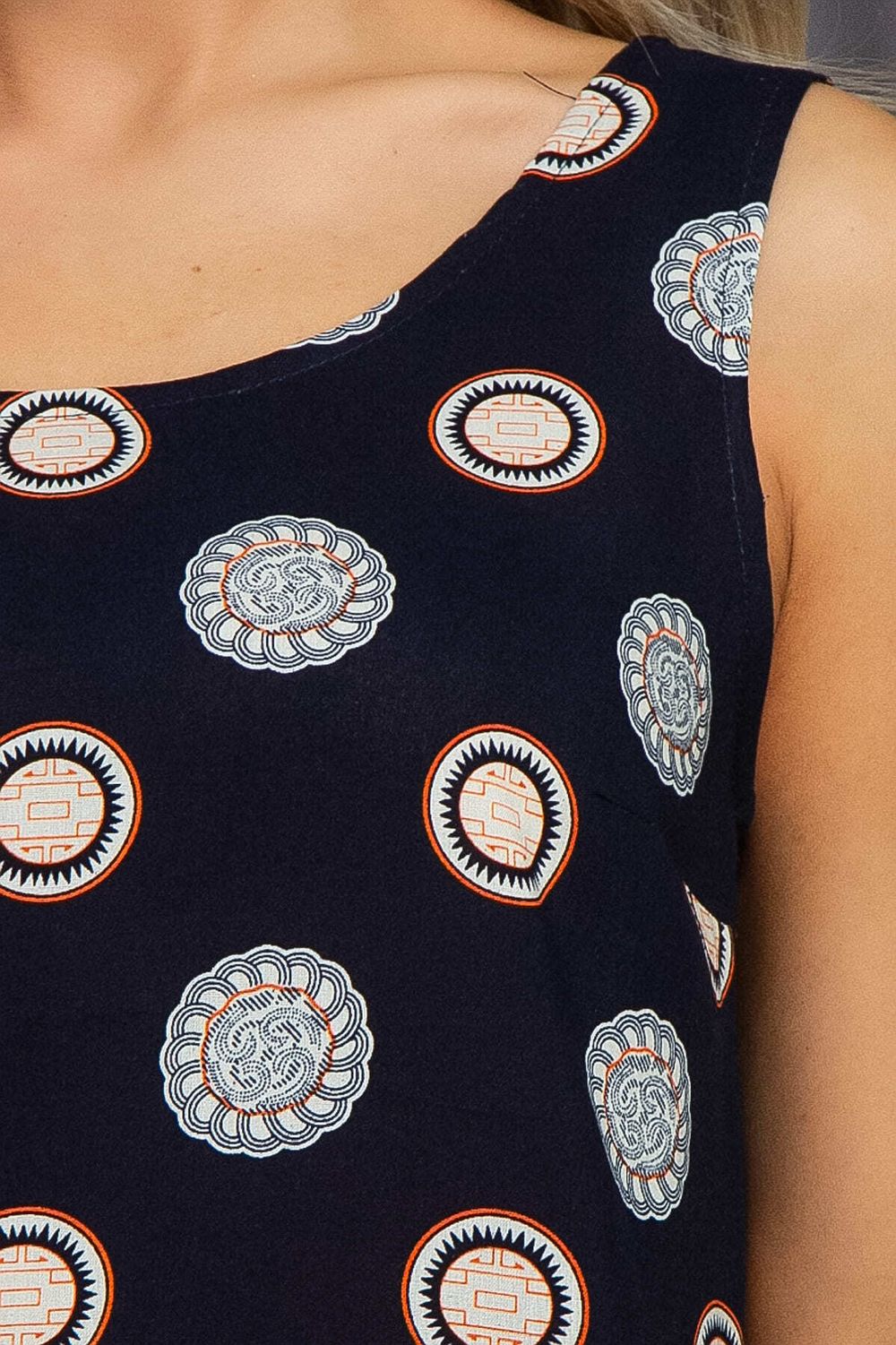 Сарафан Весенний шарм (синий/круги) П13381-10М LT Collection