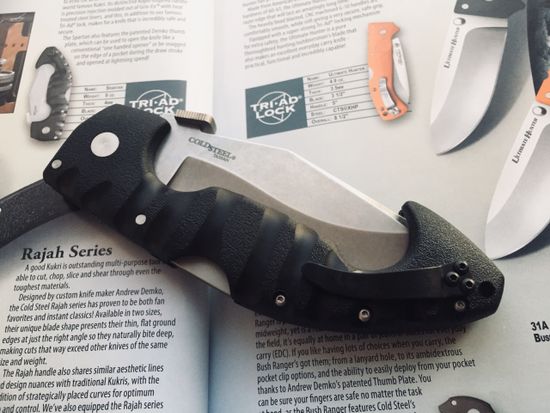 Складной нож Cold Steel 21ST Spartan c клинком из стали AUS-10A, рукоять Grivory (Griv-Ex)