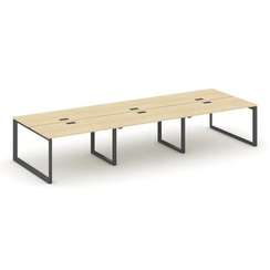 Style Project Рабочая станция двухсторонняя SN-59O.DRS-071 Акация Лорка/Металл Антрацит/Черный Заглу