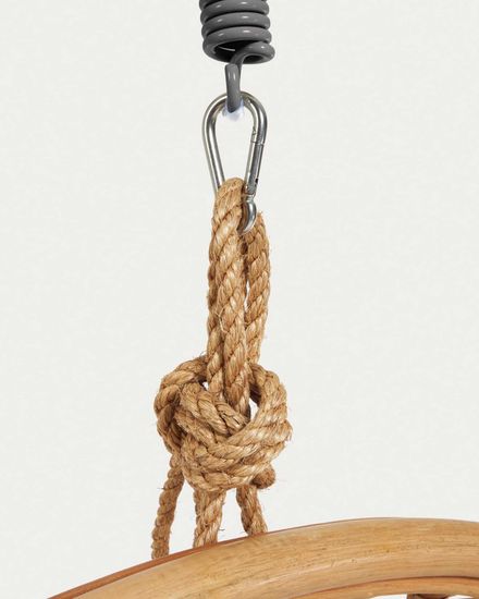 Ekaterina подвесное кресло из ротанга с темно-серой ножкой