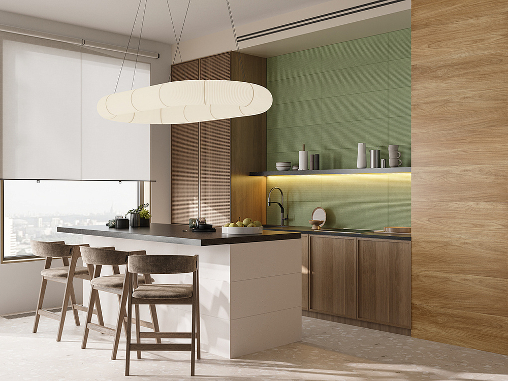 Wabi-Sabi green wall 01 300х900 (1-й сорт)