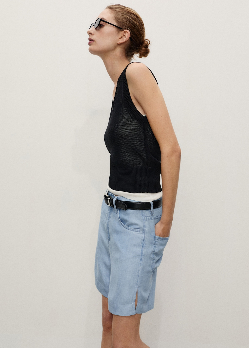 Прямые бермуды из лиоцелла