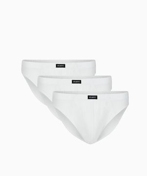 Мужские трусы (3шт) слипы спорт Atlantic  3BMP-322, белый
