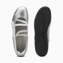 PUMA Женские кроссовки-балетки Speedcat Ballet Metallic, серебряный