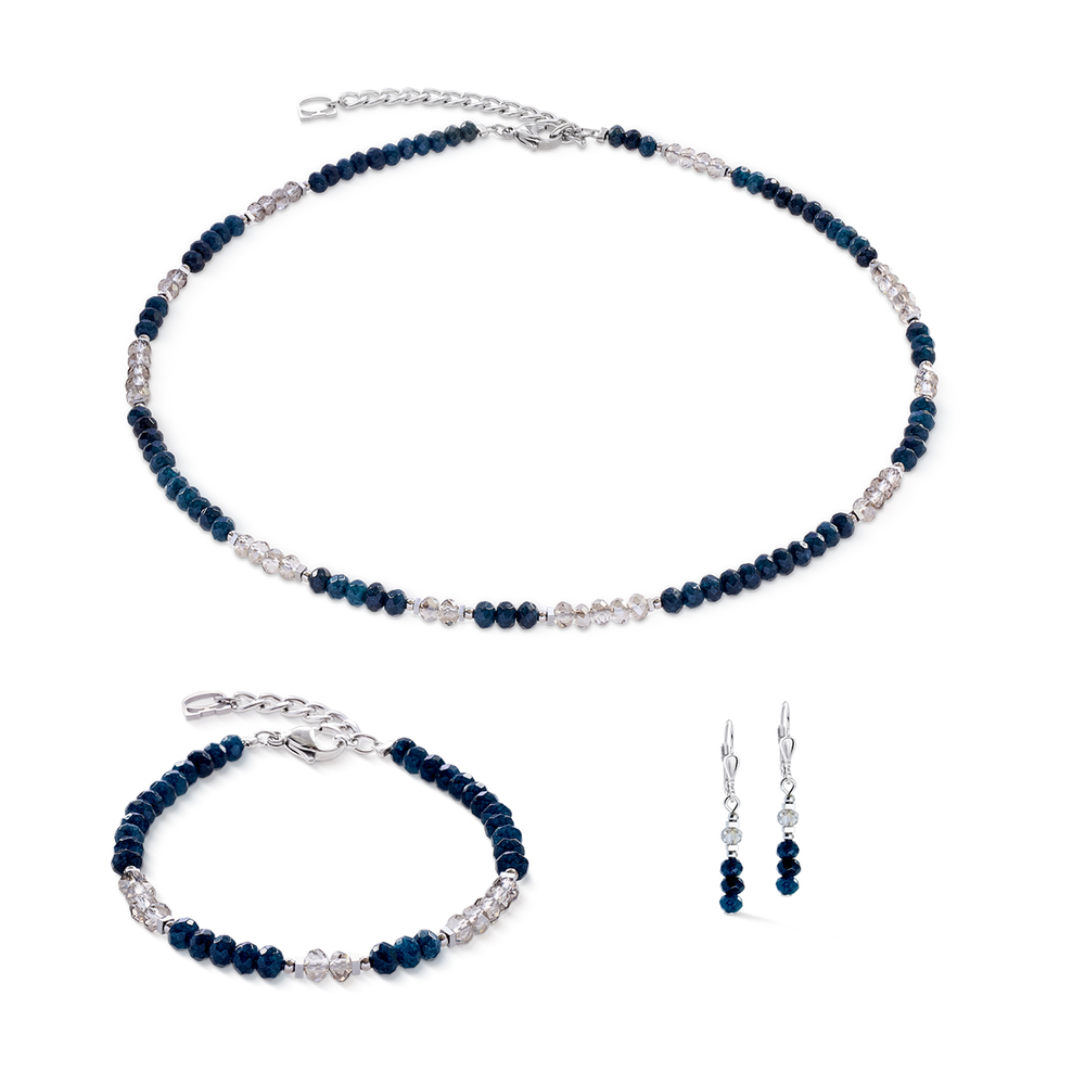 Колье Coeur de Lion Blue-Silver 2043/10-0717