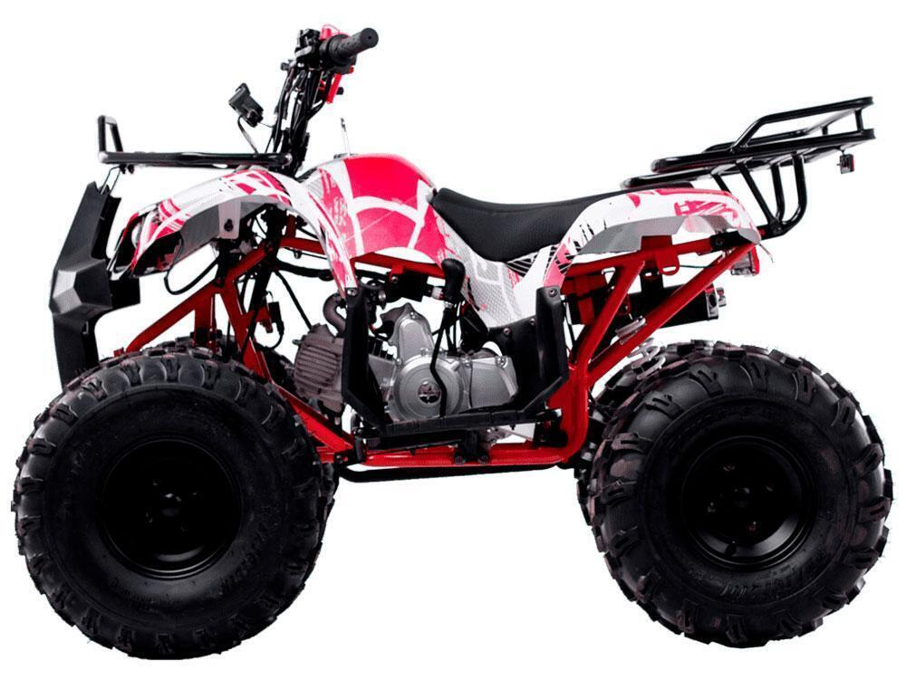Квадроцикл Wels Thunder Basic 125 куб/см 10 л.с колеса 8" цвет Белый/красный
