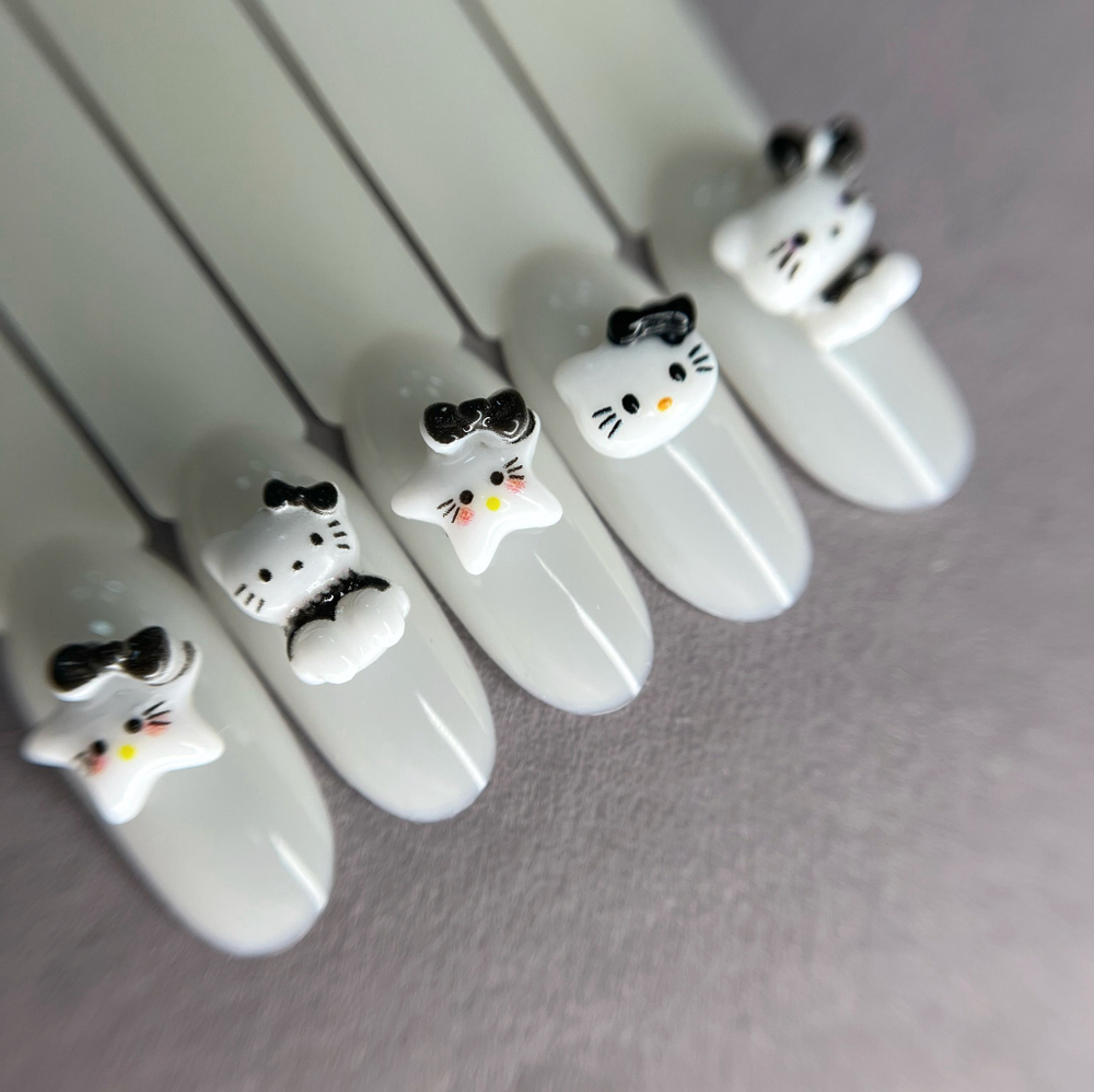 Zoo nail Фигурки объемные для дизайна Хэллоу Китти, 1868, 5шт3