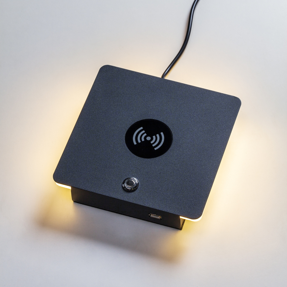 808537 Настольная лампа MURO 6W LED 400LM ЧЕРНЫЙ 3000K