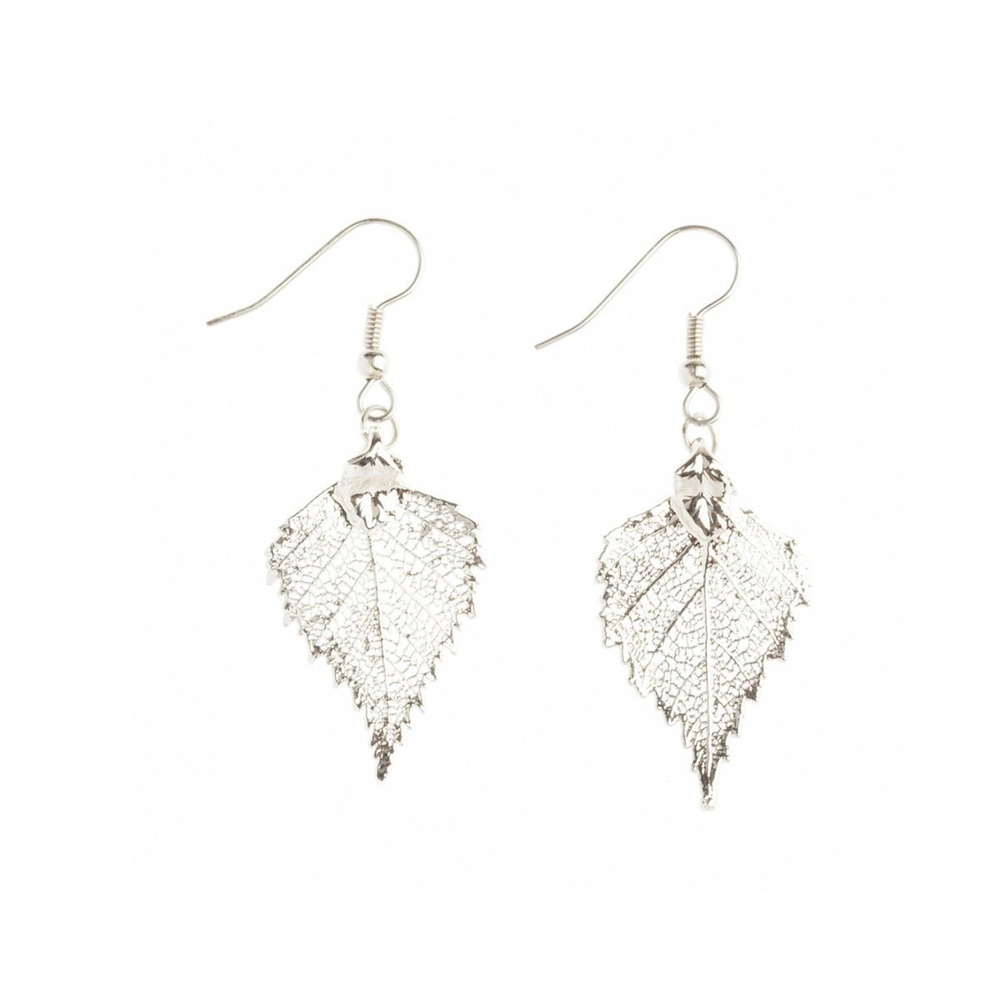 Серьги листья Ester Bijoux Берёза LF95C-S BW