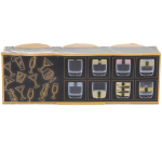 Набор стаканов 3шт, 250мл «Зимняя фантазия» 6 видов