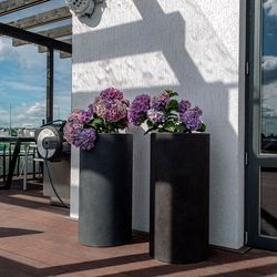 Кашпо CYLINDER XL NERO D70 H45