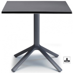Стол пластиковый обеденный Scab Design Eco Fixed, антрацит