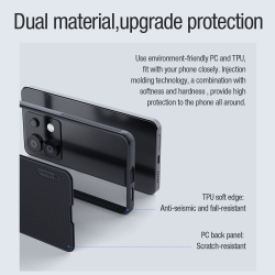 Чехол усиленный от Nillkin c встроенным магнитом для Xiaomi Redmi Note 13 Pro 5G и Poco X6 5G, серия Super Frosted Shield Pro Magnetic Case