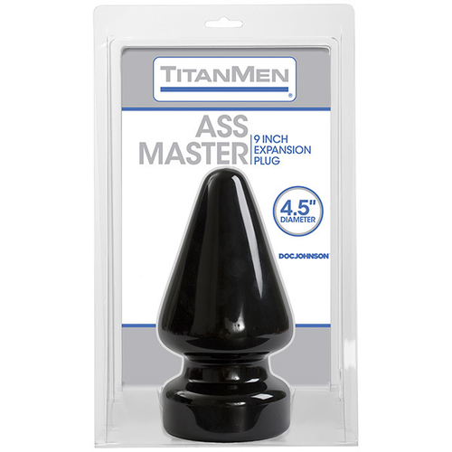 Черная анальная пробка 22,9см Doc Johnson Titan Men Tools Butt Plug Diameter Ass Master 3203-02-CD