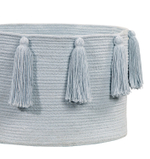 Корзина Lorena Canals Tassels Soft Blue (30 x Ø45 см)