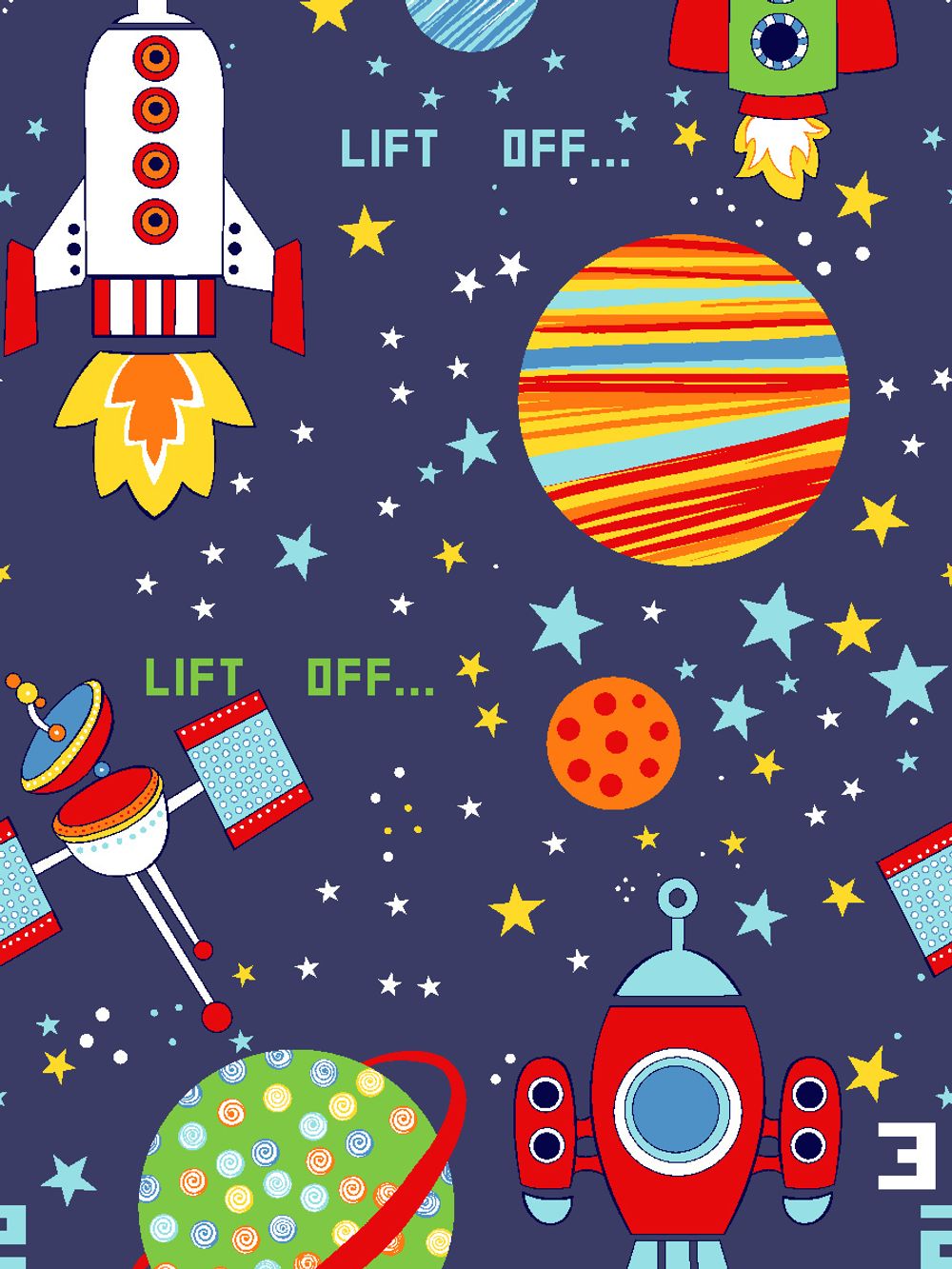 Простынь Сказка "Космос" 150х215 см, перкаль