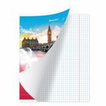 Тетрадь предметная "ЯРКАЯ", 36 л., обложка мелованная бумага, АНГЛИЙСКИЙ ЯЗЫК, клетка, BRAUBERG, 404226