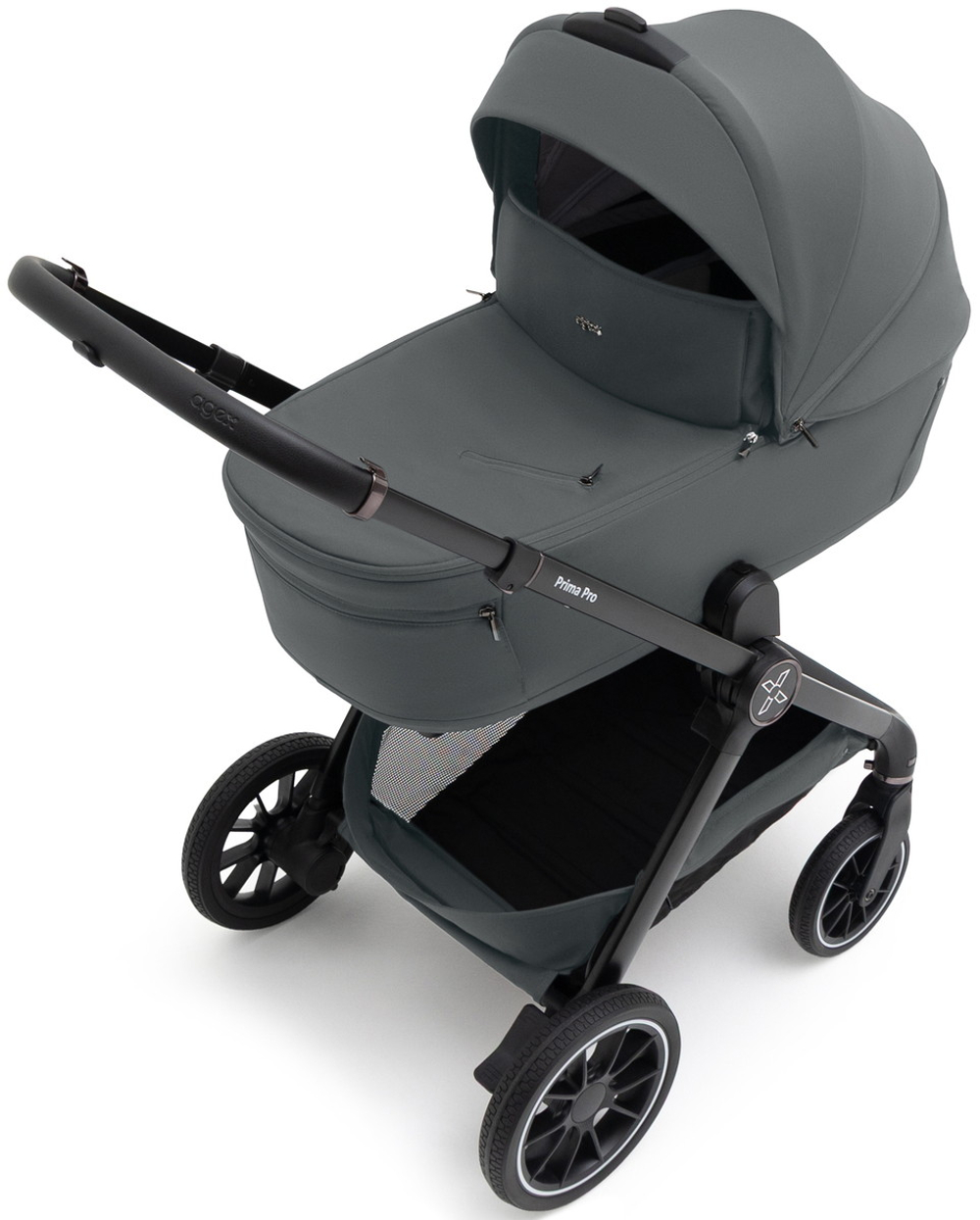 Коляска Agex Prima Pro 3 в 1 с автокреслом i-Team ATG080 Grey APP633 Grey (Серый)