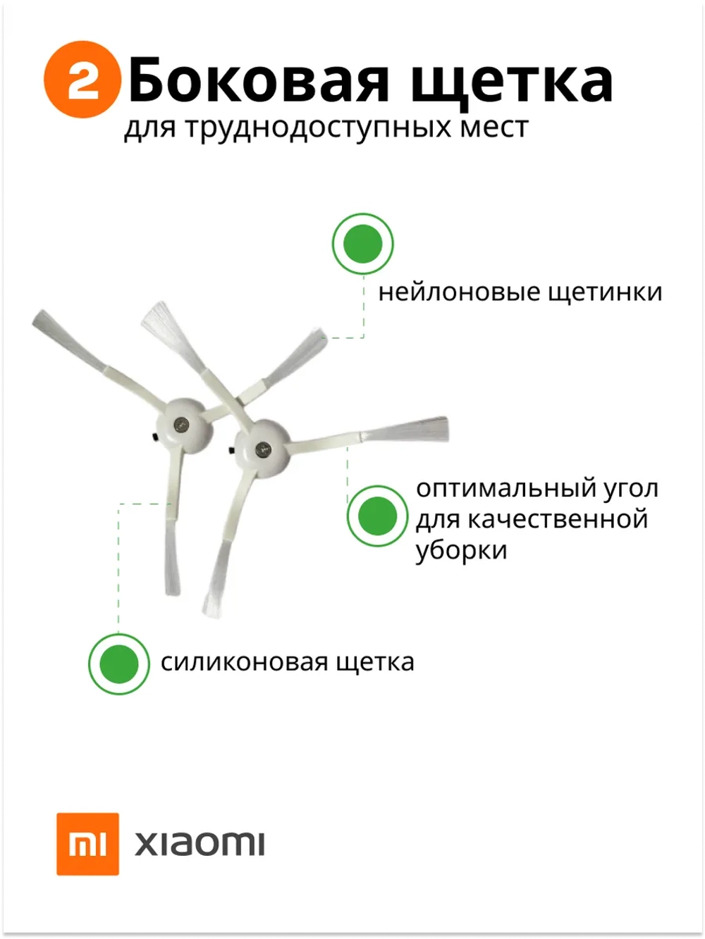 Комплект аксессуаров для роботов-пылесосов Xiaomi №5