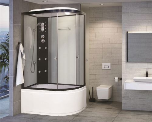 Душ.кабина NG-1910-01R (1200*800*2200) высокий поддон стекло Тонированное 4 места