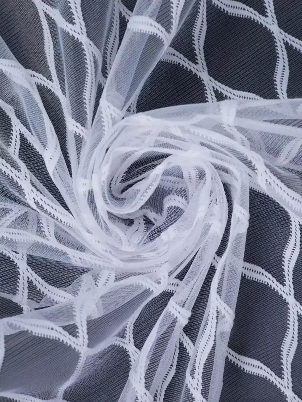 Тюль 500 на 270 в гостиную готовый с утяжелителем