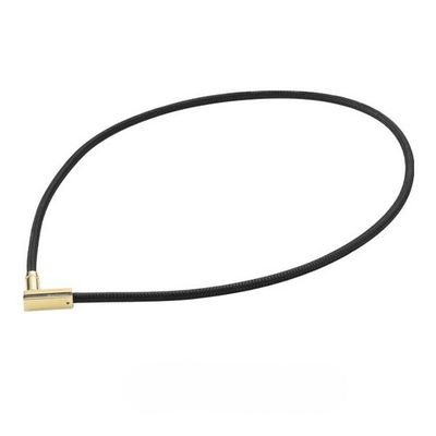 Ожерелье PHITEN RAKUWA NECKLACE MG CHOPPER SQUARE черно-золотое