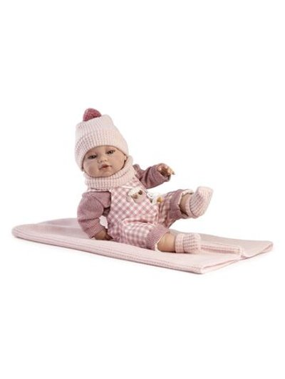 Кукла Berbesa виниловая 42см Recien Nacido с пледом (5125K)