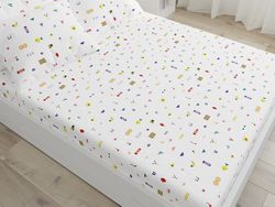 Простынь на резинке Сказка "Маски (компаньон)" 120х200 см, перкаль