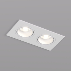 DK3072-WH Встраиваемый светильник, IP 20, 10 Вт, GU5.3, LED, белый/белый, пластик