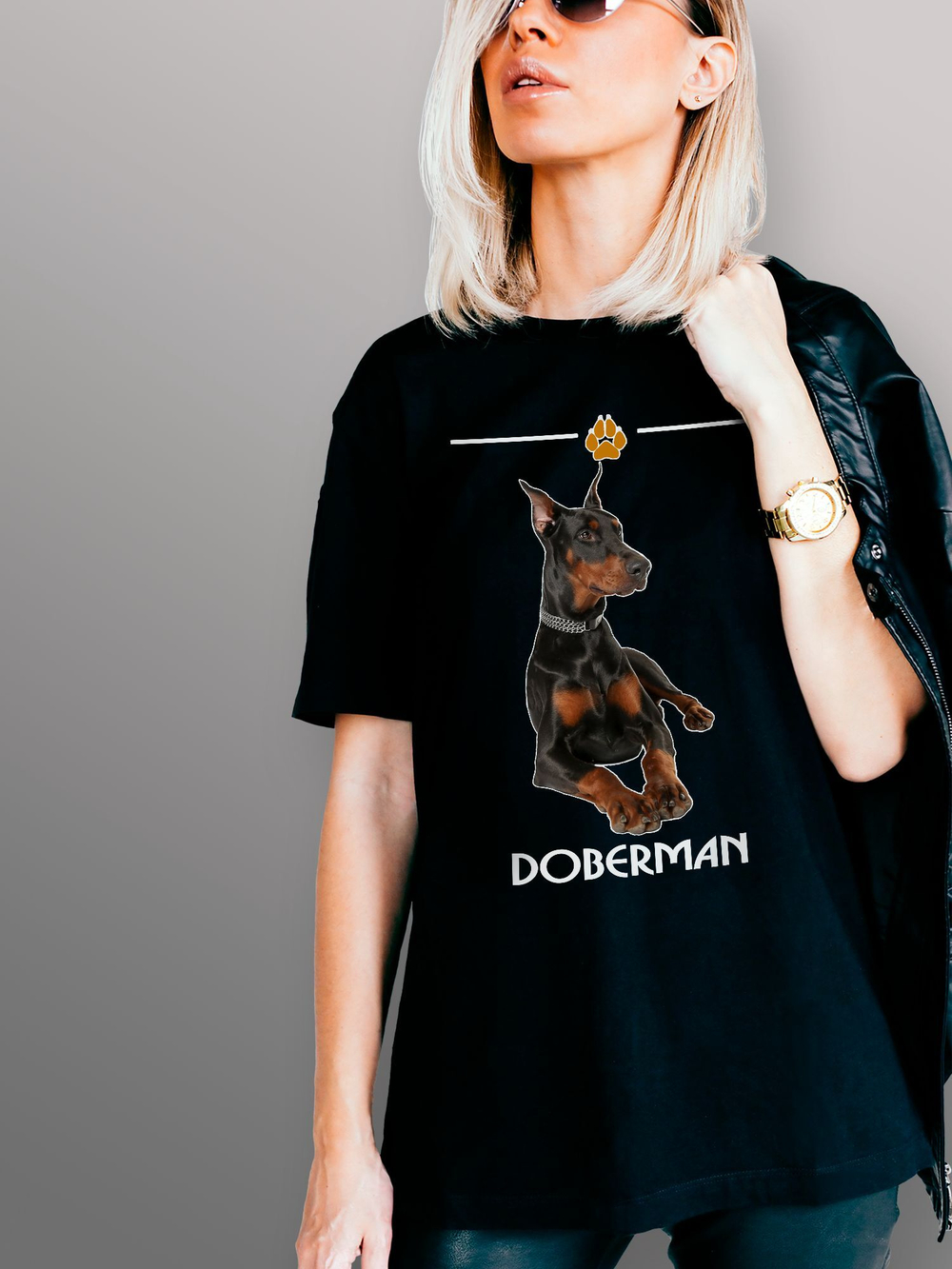 Футболка доберман