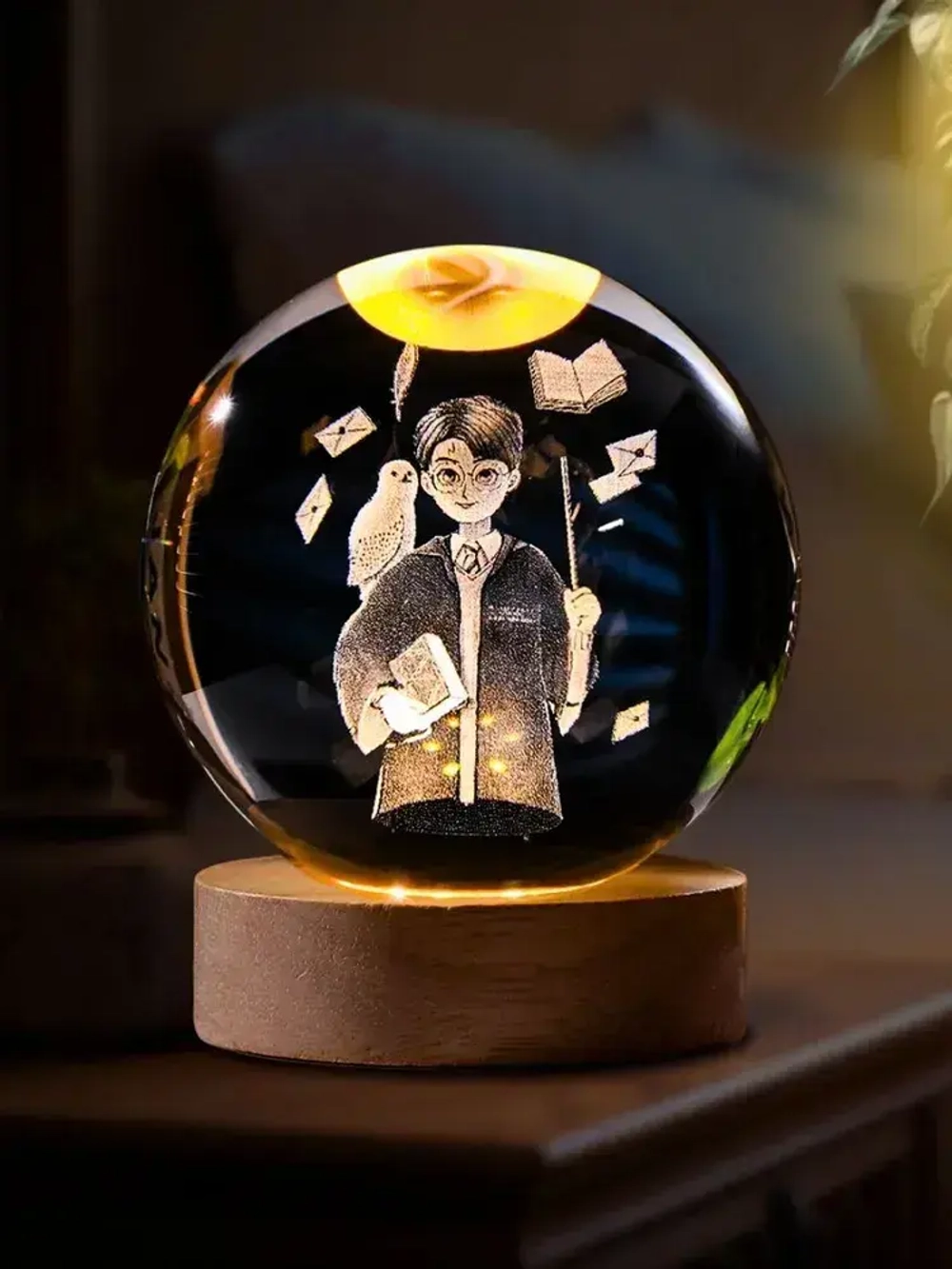Ночник стеклянный шар Гарри Поттер