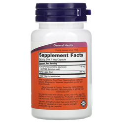 Now Foods PQQ 40 mg 50 Veg Capsules , Пирролохинолинхинон