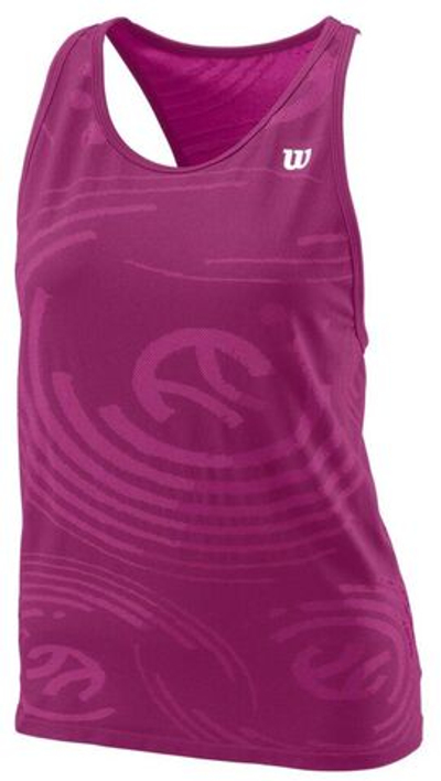 Топ теннисный Wilson Power Seamless Tank W - Pink