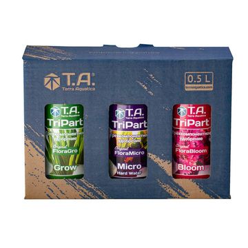Набор минеральных удобрений для жесткой воды Terra Aquatica TriPart Set HW 0.5 л