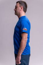 Футболка мужская МЧС цв. василек (вышивка)