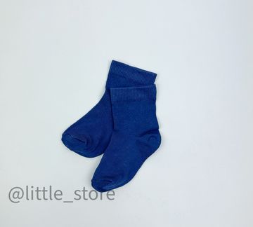 Носочки хлопковые, темно-синие