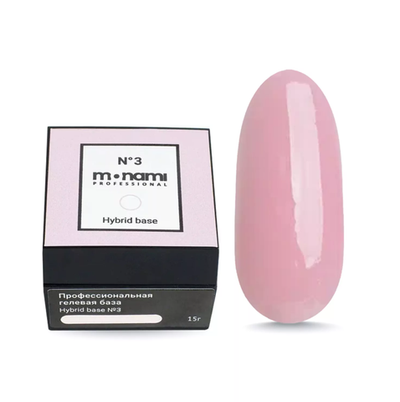 Monami Hybrid base №3 - База камуфлирующая розовая, 15мл