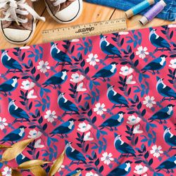 Ткань премиум габардин цветущий сад